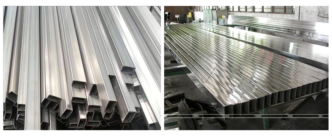 China Wholesale Building Materials Polished Pipeline Transport 316 Seamless Square Tube Hiding Gas Pipes TP304 Tp316 Tp321 Tp310s Stainless Steel Square Pipe