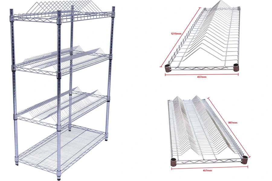 SMT Material Single Wire Racks Anti Static Metal Wire Shelving