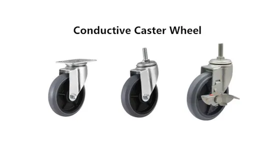 Industrial Facilities Trolley Wheel Top Plate Swivel with Side Brake TPR Caster 