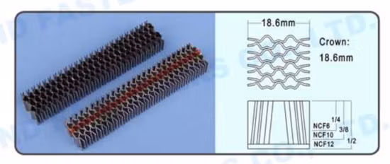 Steel CF, W, Nr, X, Nc Series Tiger Corruagted Carton Pallet Sliding Roller Track Nail