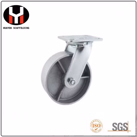 Whloesale Sale Balling Bearing Cast Iron Factory Price Swivel Castors with PU Polyurethane Wheel