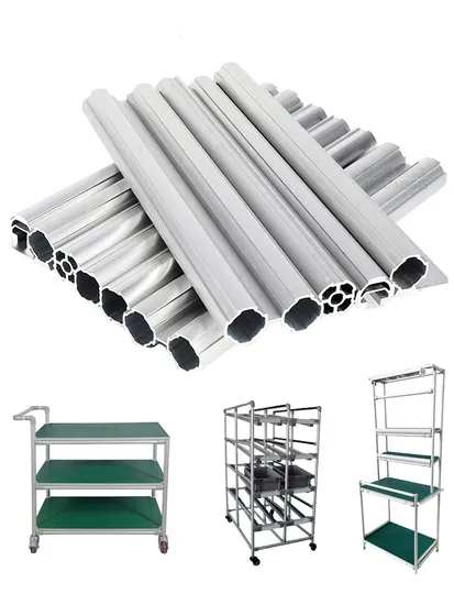 Aluminum Lean Pipe for Angle Reinforcement Pipe Rack System 