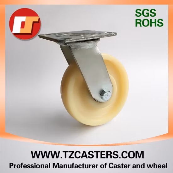 5/6/8 Inch Shock Absorbing PU Industrial Caster Swivel / Fixed /with Brake