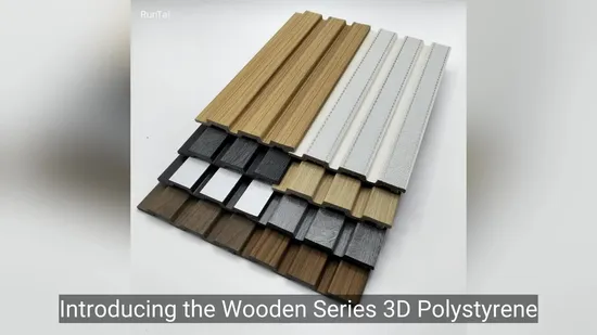 Waterproof Durable Series Decorative Wall Paneling PS 3D Moulding Board 