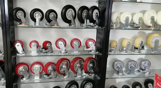 3inch 75mm White PU Transparent Casters Furniture Wheels Office Chair Caster Wear Resistant Silicone Chair Casters 