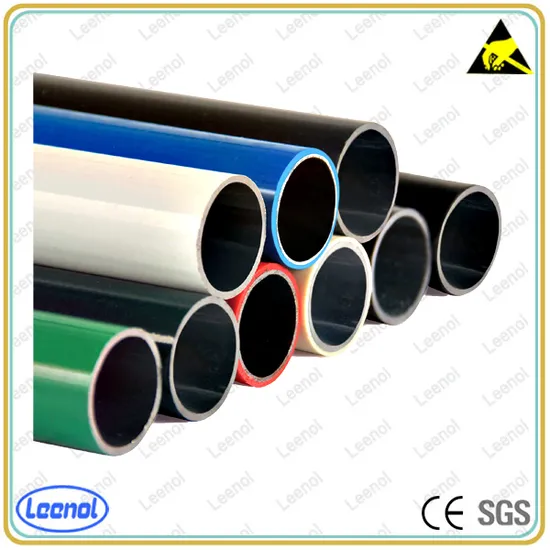 Pipe Rack System Lean Pipe with Joint Round Coated Tube 