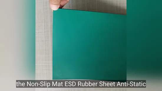 ESD Rubber Sheets Antistatic Dissipative Table Mat 