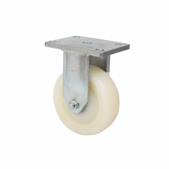 Transport Industrial 100mm 125mm Swivel Brake Plate White PP Blue Rubber Caster