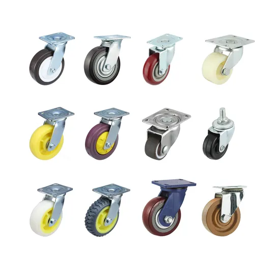 Haits Rotating Plate PVC Cheap Swivel 50mm 75mm Furniture Caster 