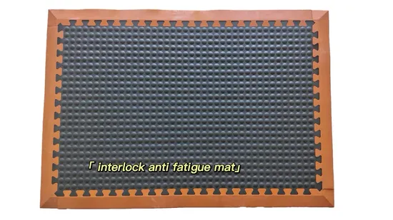 ESD Rubber Floor Oil Resistant Bubble Interlocking Anti Fatigue Mat 